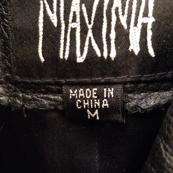 Ms Maxima women's size medium black leather jacket. - Picture 3 of 11